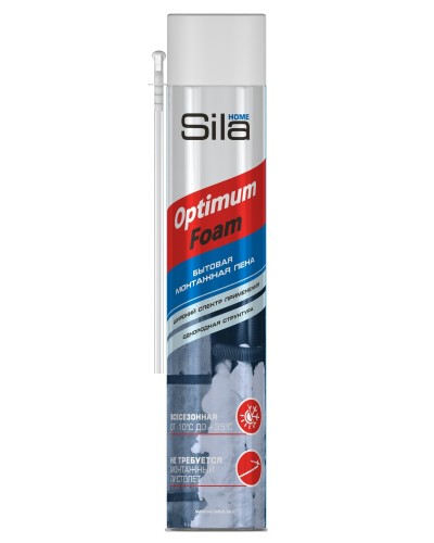 Пена монтажная SILA HOME OPTIMUM FOAM, всесезонная, 750 мл. Пена монтажная. Sila в Махачкале