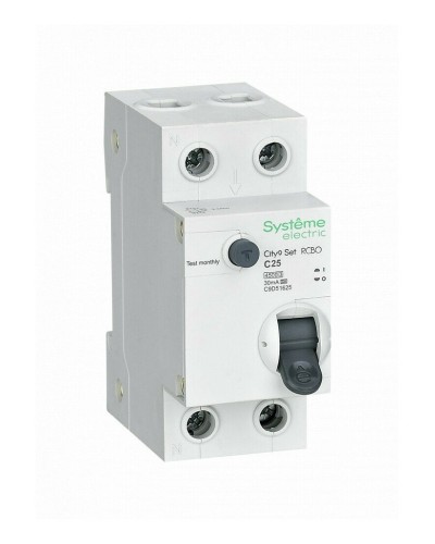 City9 Set 1P+N С 25А 4.5kA 30мА A 230В (C9D55625). Автоматический выключатель дифференциального тока. Systeme Electric в Махачкале