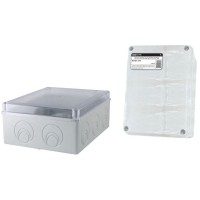 Коробка ОП 240х195х90мм, прозрачная крышка, IP55, кабельные вводы d28-3шт, d37-2шт (SQ1401-1276). Распаячная коробка. TDM ЕLECTRIC