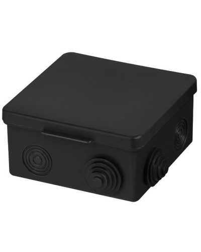 Распаячная коробка ОП 100х100х55мм, крышка, IP54, 8вх., черная TDM (SQ1401-0913). Распаячная коробка ОП. TDM ЕLECTRIC в Махачкале