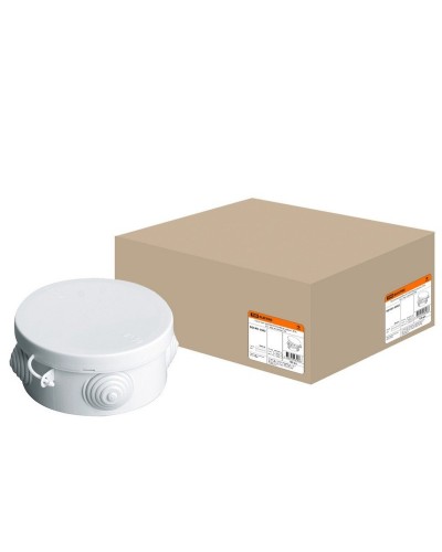 Коробка ОП D85х40мм, крышка, IP54, 4вх. (SQ1401-0502). Распаячная коробка. TDM ЕLECTRIC в Махачкале