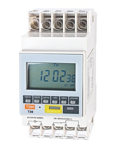ТЭ8A-1мин/7дн-8on/off-16А-DIN TDM (SQ1503-0002). Таймер электронный. TDM ЕLECTRIC в Махачкале