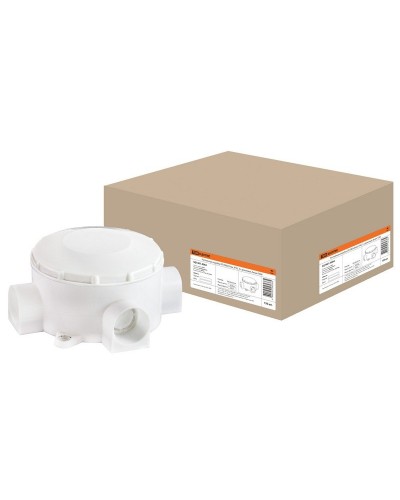 Распаячная коробка ОП D80х35мм, IP42, 3-х рожковая, белая TDM (SQ1401-4004). Распаячная коробка ОП. TDM ЕLECTRIC в Махачкале
