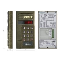 БВД-343FCPL. Вызывная панель цветная. VIZIT