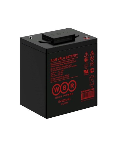 WBR EVX225-6G. Аккумулятор герметичный свинцово-кислотный. WBR в Махачкале