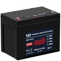 WBR MBG75-12. Аккумулятор герметичный свинцово-кислотный. WBR