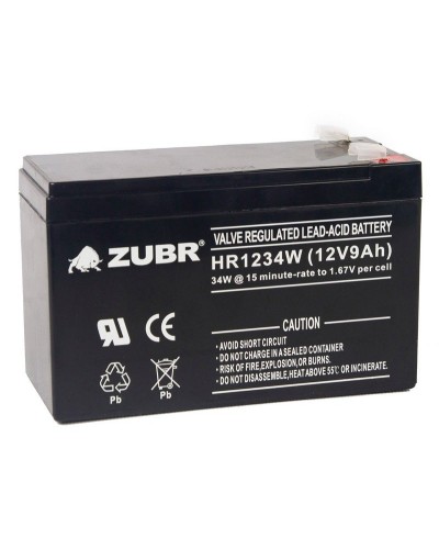 ZUBR HR 1234W (12V, 9Ah). Аккумулятор герметичный свинцово-кислотный. ZUBR в Махачкале