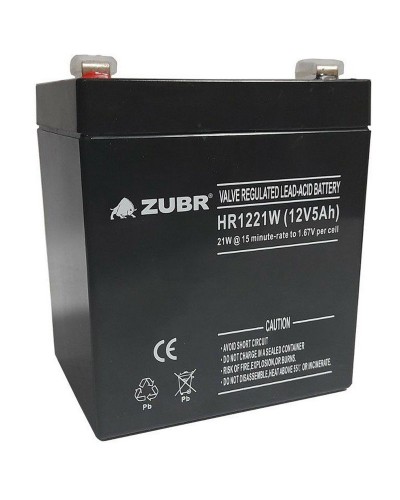 ZUBR HR 1221W (12V, 5Ah). Аккумулятор герметичный свинцово-кислотный. ZUBR в Махачкале