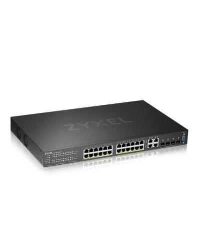 GS2220-28HP-EU0101F. Гибридный L2 коммутатор PoE+. ZYXEL в Махачкале