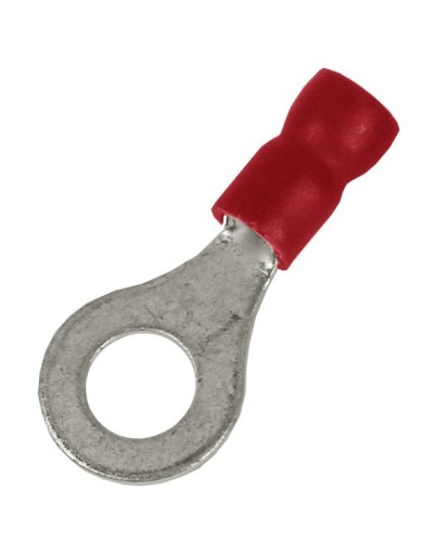 Наконечник НКИ 0,25-1,5 М10 (D10,5мм) с отверстием под винт (100 шт) (2A10P-EE-PVC). Наконечник с отверстием под винт и изолированным фланцем ПВХ. ДКС в Махачкале