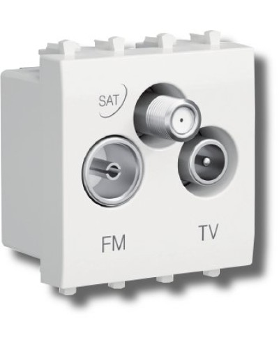 Розетка TV-FM-SAT Avanti 1 модуль черный квадрат (4402532): Розетка TV-FM-SAT в Махачкале