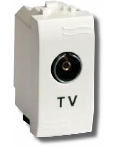 Розетка TV проходная Brava 1 модуль слоновая кость (75581S): Розетка TV в Махачкале