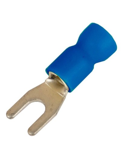 Наконечник вилочный НВИ 1,5-2,5 М6 (D6,4мм) (100 шт) (2B16P-EE-PVC). Наконечник вилочный с изолированным фланцем ПВХ. ДКС в Махачкале