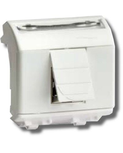 Розетка RJ-45 Brava 2 модуля белая (76450B): Розетка компьютерная с двумя разъёмами в Махачкале