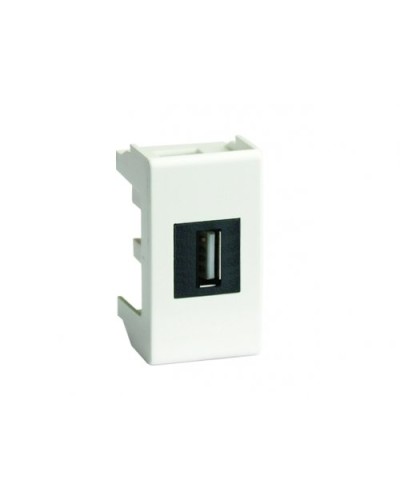 Розетка USB 2.0 Brava 1 модуль белая (76200B): Розетка USB в Махачкале