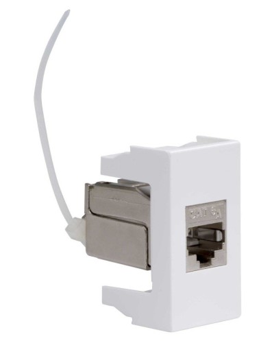 Розетка RJ-45 Viva 1 модуль кат.6A белая (45078). Розетка компьютерная экранированная с одним разъёмом. ДКС в Махачкале