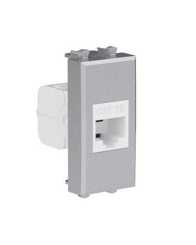 Розетка RJ-45, кат.5E, Avanti, 1 модуль, закаленная сталь (4404661): Розетка компьютерная модульная в Махачкале
