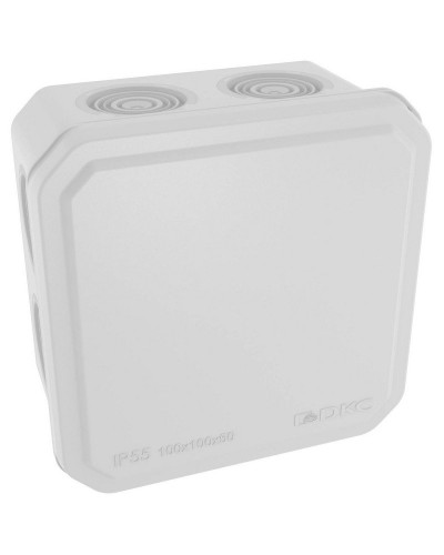 Коробка ответвительная с кабельными вводами IP55, 100х100х50 (53800). Коробка ответвительная. ДКС в Махачкале