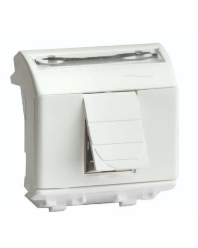 Розетка RJ-45 Brava 2 модуля слоновая кость (75655S): Розетка компьютерная с двумя разъёмами в Махачкале