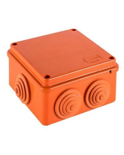 Коробка JBS100 100х100х55, 6 вых., 10P (1,5-6мм²) (43497HF): Коробка монтажная, огнестойкая, без галогена в Махачкале