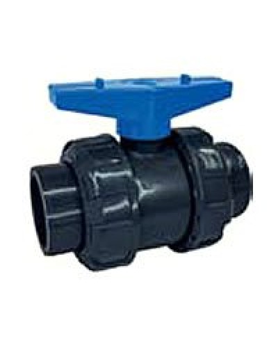 Ecoplast кран шаровый d25 (уплотнение TPV, остальное EPDM) с муфтовым окончанием (49447). Кран шаровый. Экопласт в Махачкале