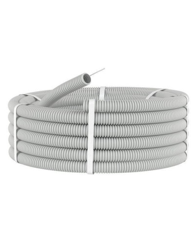 Труба HFFR тяжелая D40, серая (21140HF-GR): Труба гофрированная, с зондом, не распространяющая горение, без галогена в Махачкале