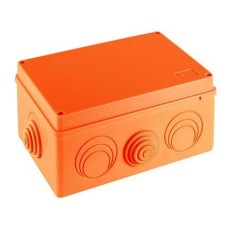 Коробка JBS210 210х150х100, 8 вых., 5P (2,5-25мм²), 3Р (1,5-10мм²) (43736HF). Коробка монтажная, огнестойкая, без галогена. Экопласт