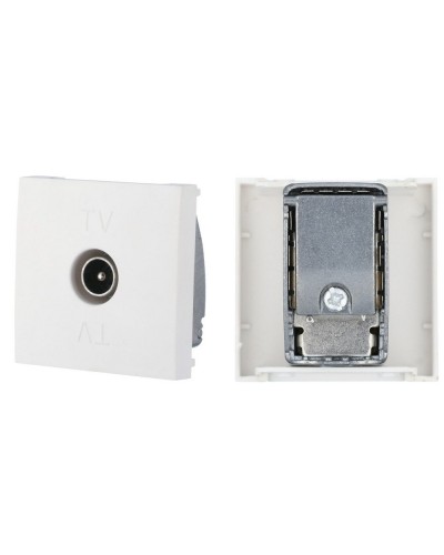Розетка TV оконечная, белый LK45 (852104). Розетка TV. Экопласт в Махачкале