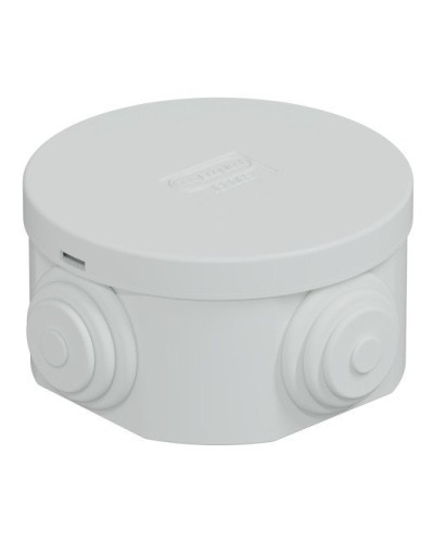 Коробка JBR065 D=65х35, 4 вых., IP44, белая (44004W-1). Коробка монтажная. Экопласт в Махачкале