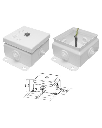 КМ IP55-1010 (без DIN рейки). Коробка монтажная электротехническая. Гефест в Махачкале