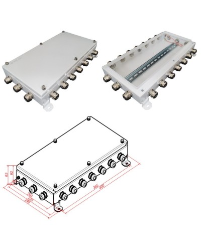 КМ IP66-2040. Коробка монтажная электротехническая. Гефест в Махачкале