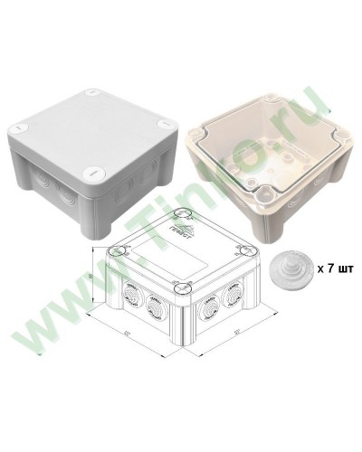 КМ-1212(П)-IP55. Коробка монтажная. Гефест в Махачкале