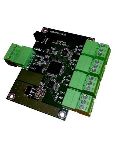 AVT-USB/4RS232. Промышленный преобразователь USB в RS-232. Инфотех в Махачкале