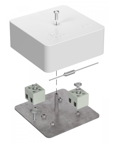 Коробка огнестойкая 75х75х30 (40-0450-FR2.5-4-П). Коробка огнестойкая для открытой установки. Промрукав в Махачкале