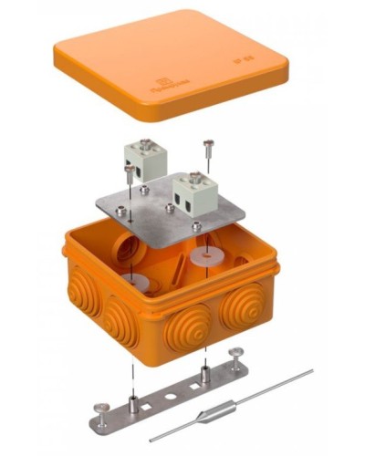 Коробка огнестойкая 80х80х40 (40-0210-FR1.5-4-П). Коробка огнестойкая для открытой установки. Промрукав в Махачкале